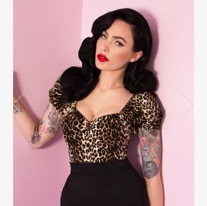 Vixen Leopard print off the shoulder top